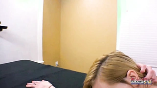 The Blonde Amelea Sucks Ass Before Fucking & Draining Some Dick!