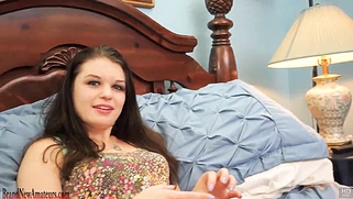 Teen Anastasia Rose masturbates to orgasm