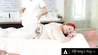 Horny Curvy Redhead MILF Craves Her Hot Masseur's Big Cock