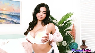 Captivating latina reveals her piercings