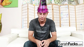 Brad receives a really unusual birthday present from Sarah Jessie.