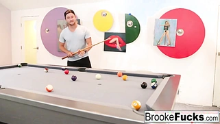 Brooke Brand uses Vans balls to play sensual pool.