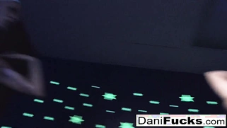 Hot Dani has a threesome with black light.