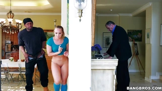 Blonde AJ Applegate was almost caught being fucked