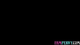Tricky blonde teen seducing her stepdad
