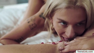 Two Blondes Passionate Lesbian Sex