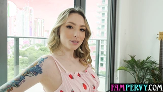 Stepson sharing his GF with perv stepdad