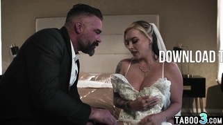 Chubby blonde MILF bride to be fucked
