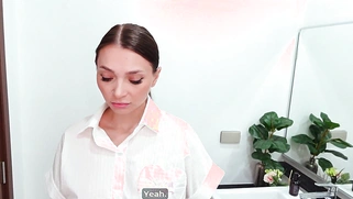 Sexy Busty Teen Waitress Screwed Hard
