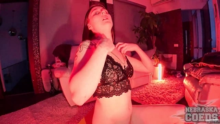 18yo Muna Striptease & Dildo Solo
