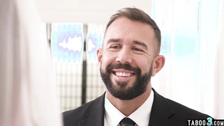 Best man calms down a nervous teen bride