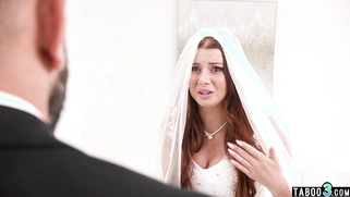 Best man calms down a nervous teen bride