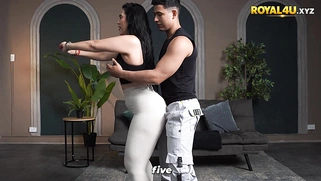 Big Ass Busty Brunette Milf Pussy Pounded Hard By The Trainer