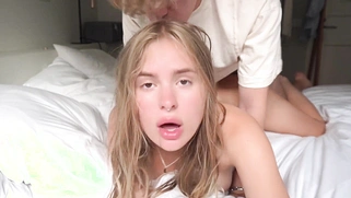 Gorgeous Busty Blonde Teen Tight Pussy Pounded Hard