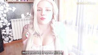 Stunning Big Natural Tits Blonde Stepsister Pussy Creampied