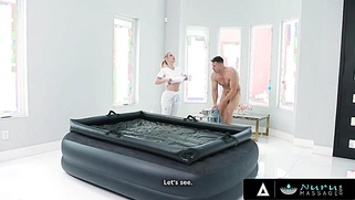 Sexy Babes Relieves Her Client's Stress With A Hot NURU