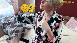 Skinny Blonde Milf Gets Anal Fuck And Facial