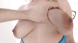 Hadley Viscara shows off her ass and big natural boobs