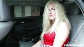 Blonde teen Mila Marx was caught by the policeman