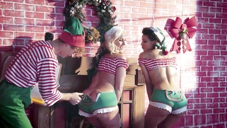 Alena Croft and Amethyst Banks are elves who make sex toys in Santa's workshop