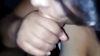 Brunette BBW Giving An Amazing Blowjob To A Black Dude