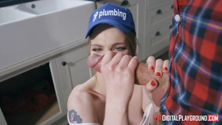 Carly Rae gets face fucked by Danny's monster cock