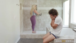 MILF Alura Jenson and her stepson Robby Echo in the shower