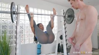 Kira Noir gets face fucked by her personal trainer Markus Dupree